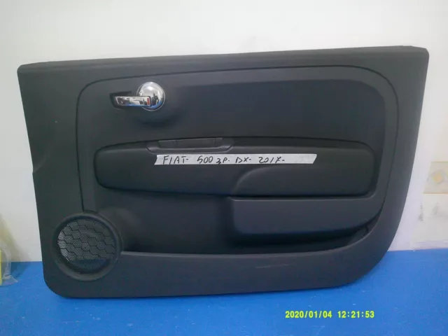 Fiat 500 3 Porte 2015 In Poi Pannello Interno Porta Anteriore Dx F2001 Original