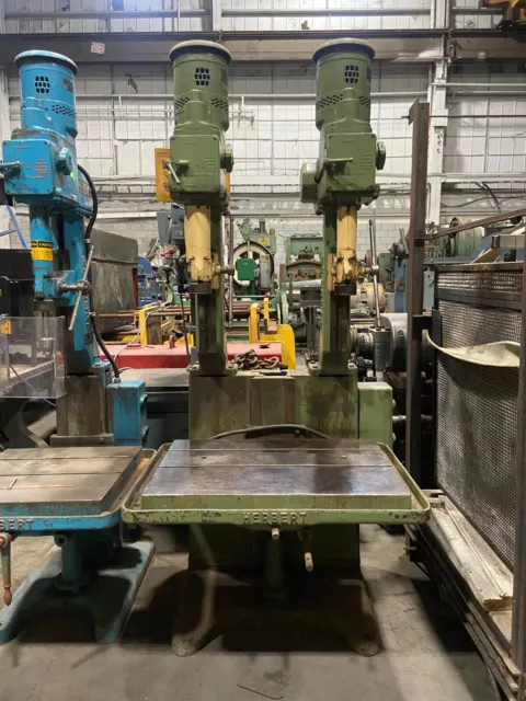 Drill Press, column  precision, 2-head, Cast iron throughout! "Herbert", 2 MT