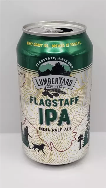 Craft Beer Can LumberYard Brewing Company Flagstaff IPA India Pale Ale Trails