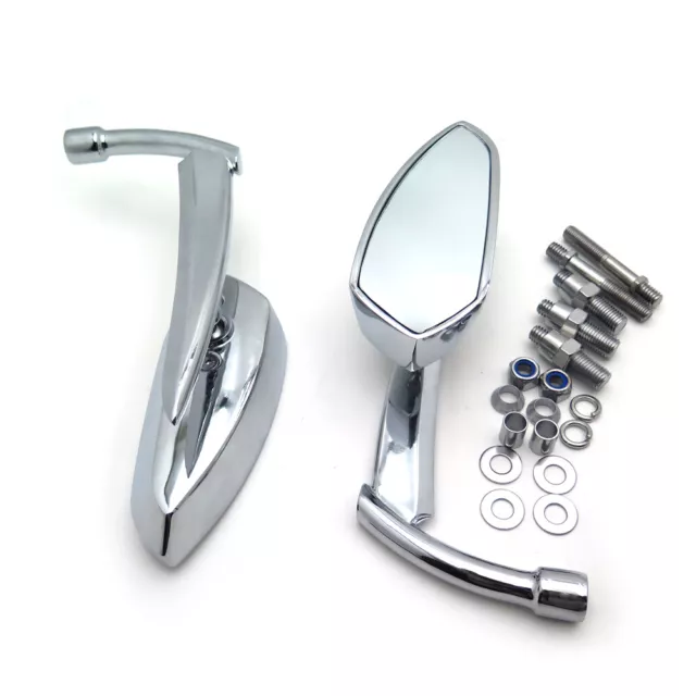 Blade Mirrors For Suzuki Savage Intruder Volusia Boulevard Gsxr Hayabusa Chromed