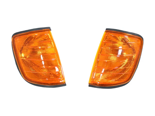 Indicator Set Left/Right,Yellow Orange With Light Bracket for Mercedes W124 C124