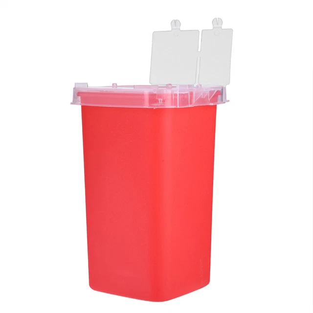 Tattoo Medical Plastic Sharps Container Biohazard Needle Disposal 1L Size CHW