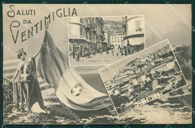 Imperia Ventimiglia Saluti da cartolina KV5631