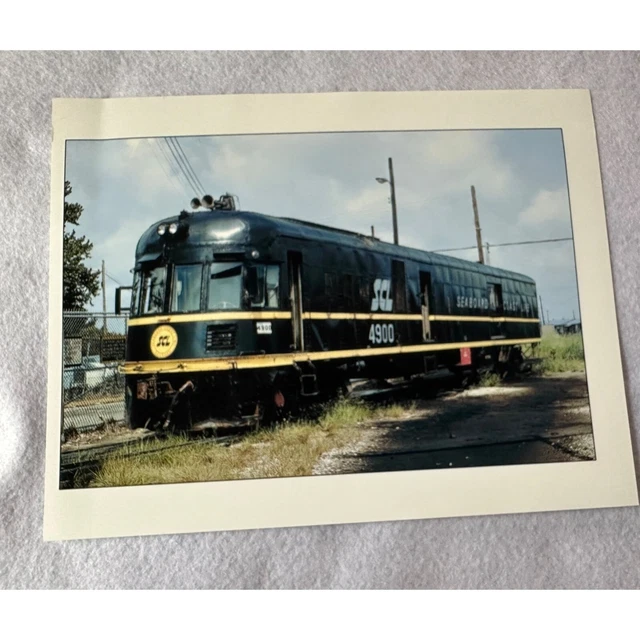 Vintage Railroad Photograph Seaboard Coast Line 4900 Train Car
