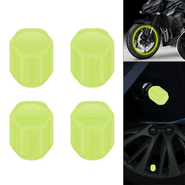 Copertura valvola pneumatici fluorescente auto durevole e facile da installare