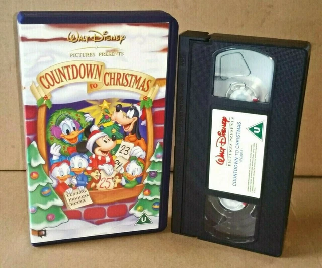 COUNTDOWN TO CHRISTMAS Disney 2002 UK VHS Video Blue Box, Mickey