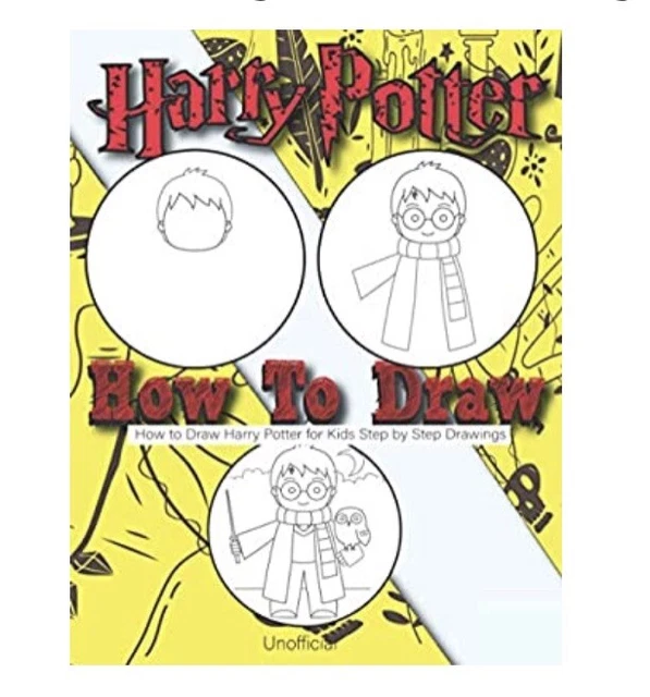 HOW TO DRAW Harry Potter For Kids - Step By Step Drawings: Harry Potter ...