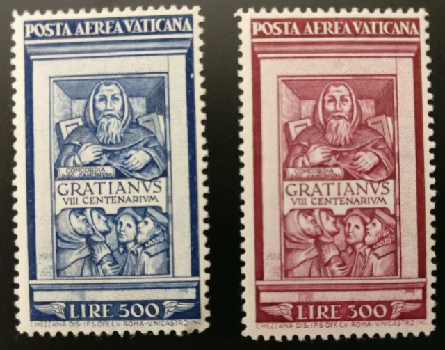 Vatican City Sc.# C20-21 1949 U.P.U Stamps