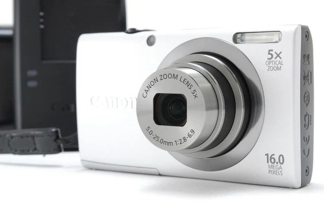 MINT W/CASE] CANON PowerShot A2300 HD 16MP Silver Digital