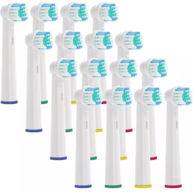 16 Aufsteckbürsten Aufsatz passt für Oral B Zahnbürsten Ersatzbürsten Bürste