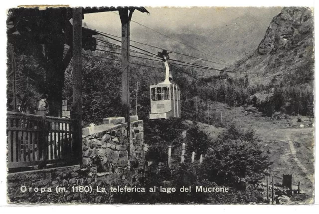 BIELLA (042) - OROPA La teleferica al lago del Mucrone - Fp/Vg 1952