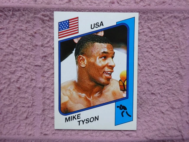 Carte Rookie Mike Tyson - Panini Supersport UK 1987 - État Excellent / Quasi Neuf, Collection Boxe
