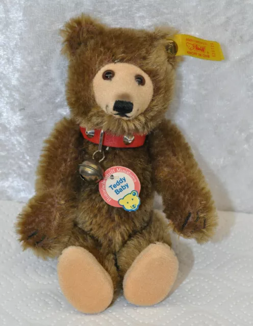 Steiff Teddy Baby - 029721  - Mohair braun - ca. 16 cm