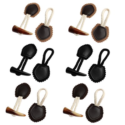 6 PAIA cappotto bottoni di corno CORNO resina button pulsante di commutazione delle Corna 
