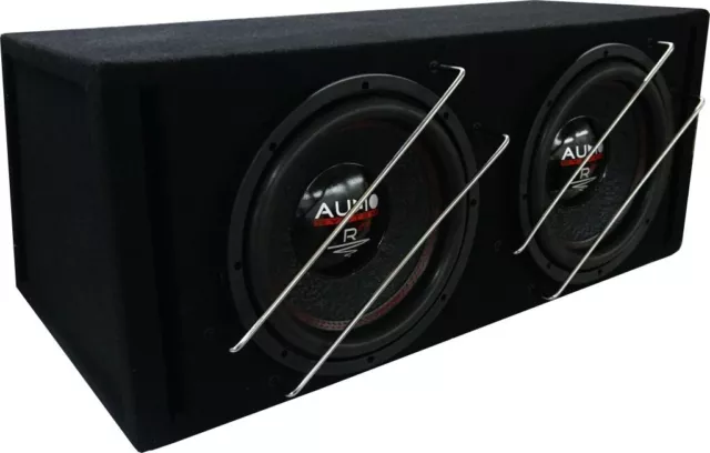 Audio System R 12 EVO BR-2 2x 30cm Subwoofer Bassreflex Gehäuse 2000W 2x 2Ohm