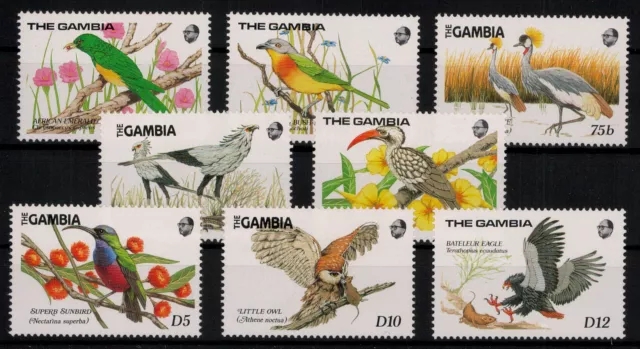 Gambia; Vögel 1989 kpl. **  (30,-)