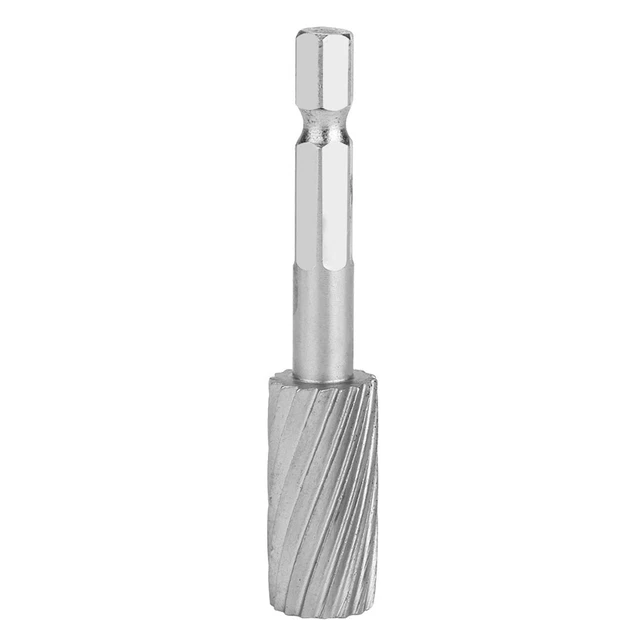 5x 1/4inch Hex Shank High Speed Steel Burrs Files Tools For Aluminum HG