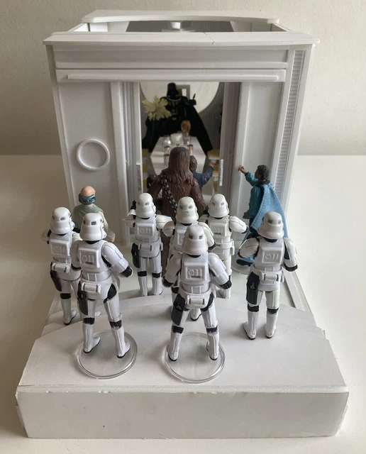 Star Wars Darth Vader Bespin Scene - Collector's Edition Limited In Metallo, K-004, Multicolore, Espositore Incluso, Solo 9.995 Pezzi - 3
