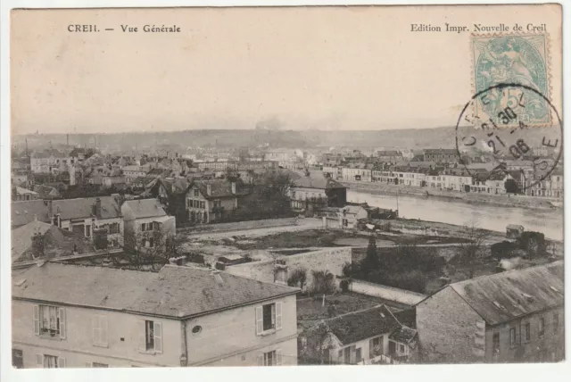 CREIL - Oise - CPA 60 - vue Generale -