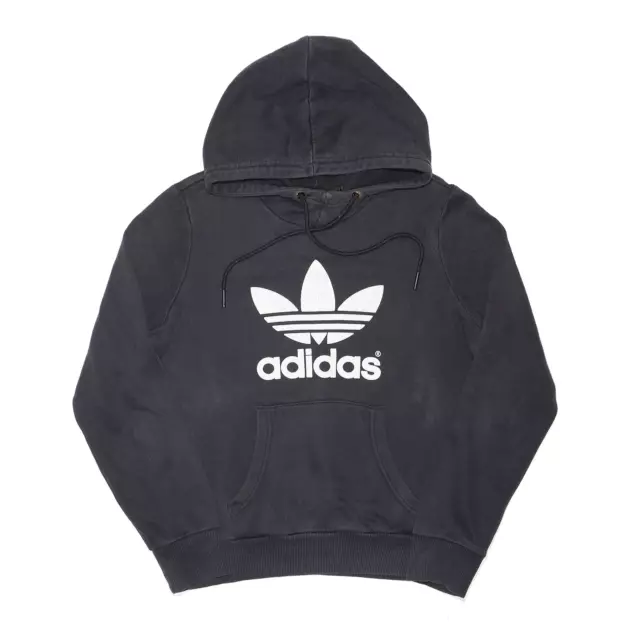 Felpa con cappuccio regolare ADIDAS donna nera pullover M