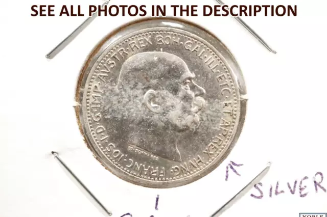 NobleSpirit No Reserve ) 1913 Austria Silver Corona BU