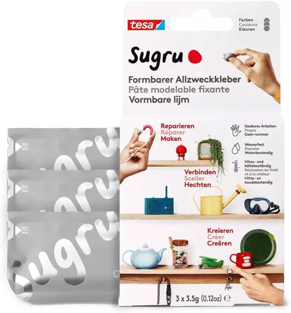 Colle Modelable Fixante Sugru De , Haute Adhésion Pour Tout Usage, Pack De 3 2