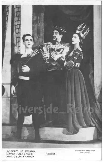Robert Helpmann David Paltenghi Celia Franca Hamlet 1940s Ballet Photo (#177)