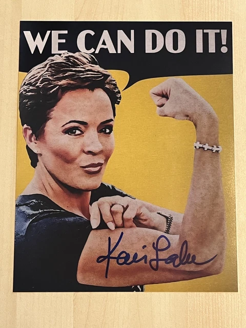 KARI LAKE HAND SIGNED 8x10 PHOTO AUTOGRAPHED ARIZONA POLITICIAN TRUMP VP? COA