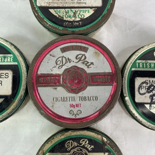 DR PAT TOBACCO ￼X5 Ready Rubbed Irish Mixture Cigarette Tobacco Tin's  $38.00