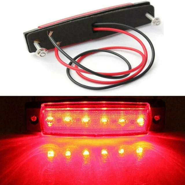 120 Lumens Clignotant Rouge + Vert Stern Léger Côté Marquage 6LED 12V Uesful 2