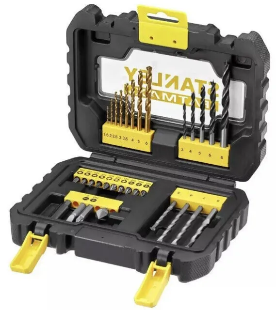 Stanley Fatmax Drill Bit Set & Bit Set Wood Metal Brick 31 Piece + Case STA88540