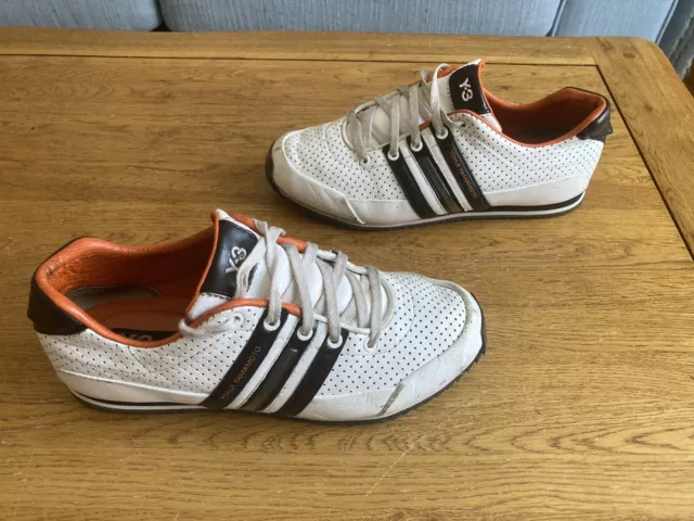 Adidas y3 black deals and orange trainers