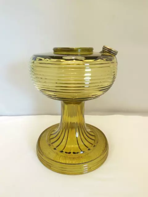 Vintage Aladdin Kerosene Beehive Light Honey Amber Glass Oil Kerosene Lamp
