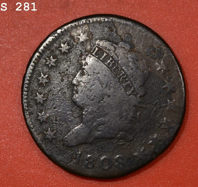 1808 Classic Head Large Cent "VG" *Free S/H After 1st Item*