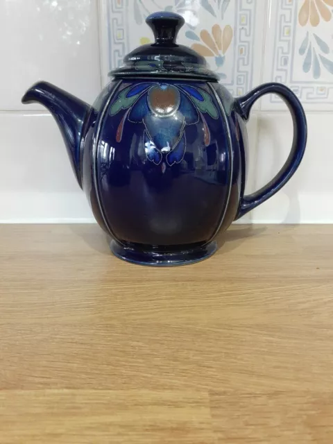 Denby Baroque  Blue Tea Pot