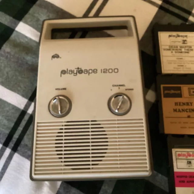 Vintage 1966 Playtape 1200 W/ 6- Tapes  Works