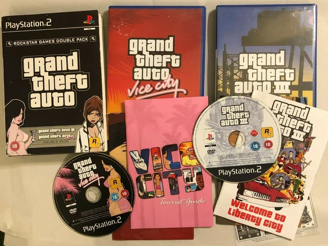 Pal Playstation 2 Ps2 Games Twinpack Grand Theft Auto Iii & Gta Vice City