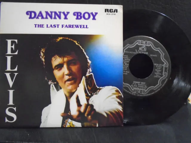 ELVIS PRESLEY "DANNY BOY  CANADIAN RCA  EX+ COND.IN Or.PIC  SL.