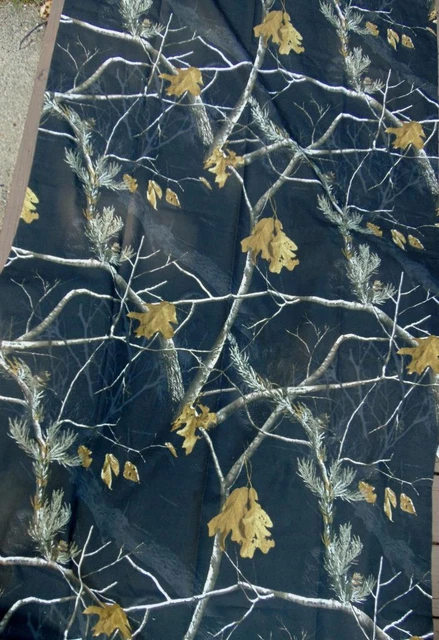 Lot of 2 REALTREE APC Dark CAMO  Window Covers Drapes Curtains 40 x  84 "  EUC