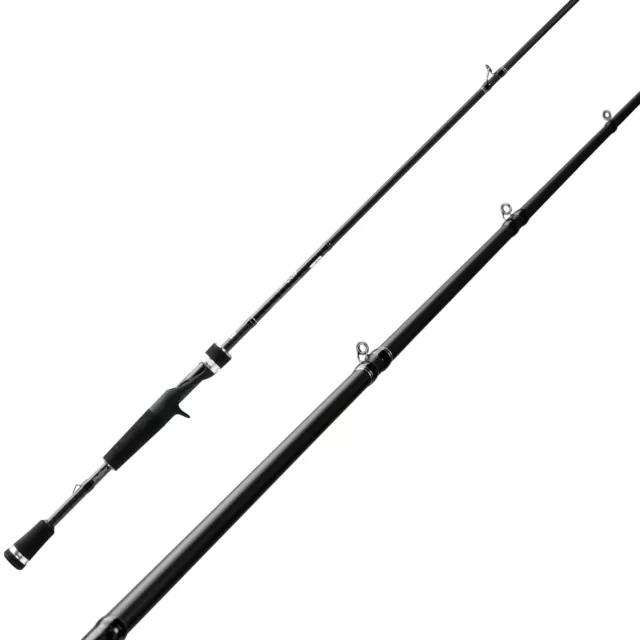 13Fishing Gummifischrute zum Jiggen Rute Fate Black Cast 2,13m 20-80g, Angelrute