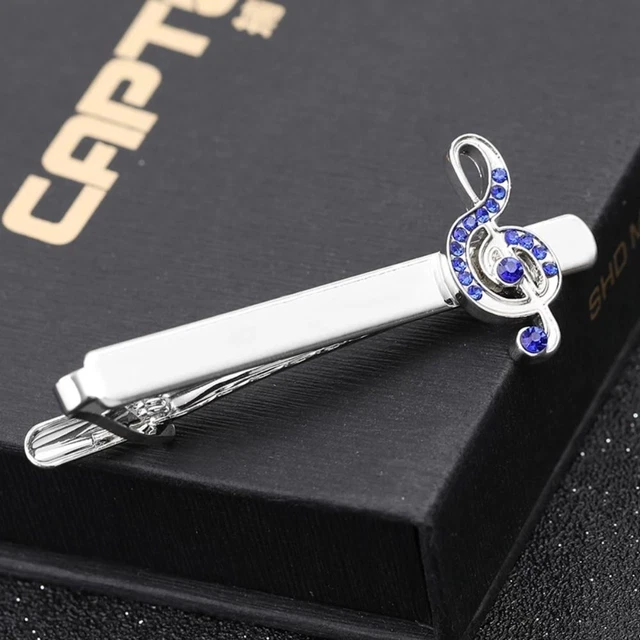 Musical Note Tie Clip Musical Note Cufflinks Men Necktie Buckle Shirt Cuff Link