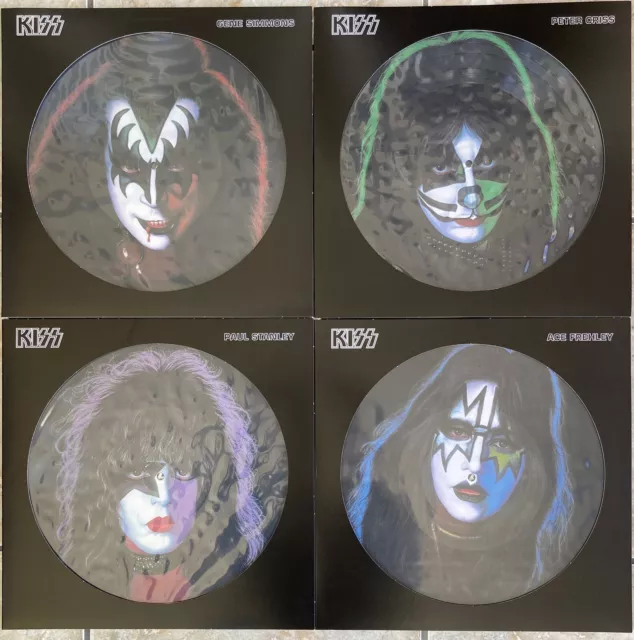 KISS 1978 SOLO LPs - ALL 4 ALBUMS - PICTURE DISC VERSION - ALL MINT CONDITION