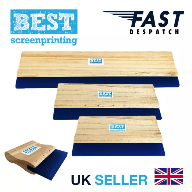 BEST Screen Print Squeegee 85A 10 / 24 / 33 / 50cm - FAST DELIVERY