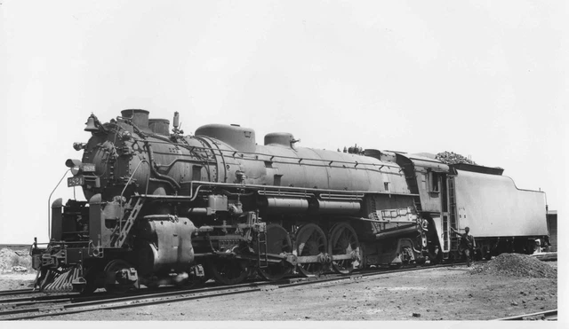 AA505 RP 1946/1960s?  WABASH RAILROAD TRAIN ENGINE #2824 CHICAGO IL