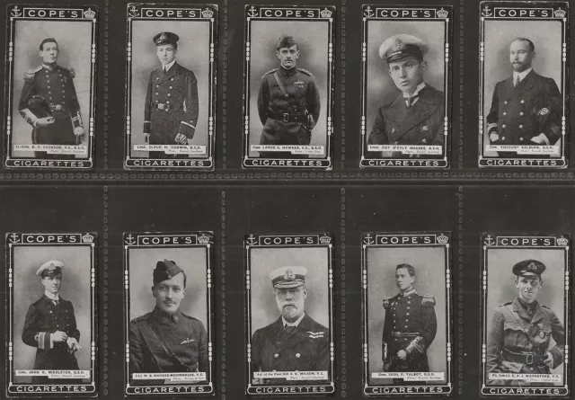 Cope Copes - V.c & D.s.o. Naval & Flying Heroes - 10 Cards - Lot 8 Of 9