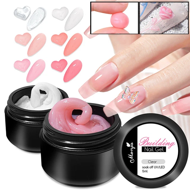 5 ml smalto gel di prolunga gelatina dura per unghie fibra di vetro gomma E]