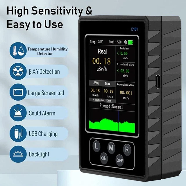 GEIGER COUNTER NUCLEAR Radiation Beta Gamma XRay Dosimeter Monitor