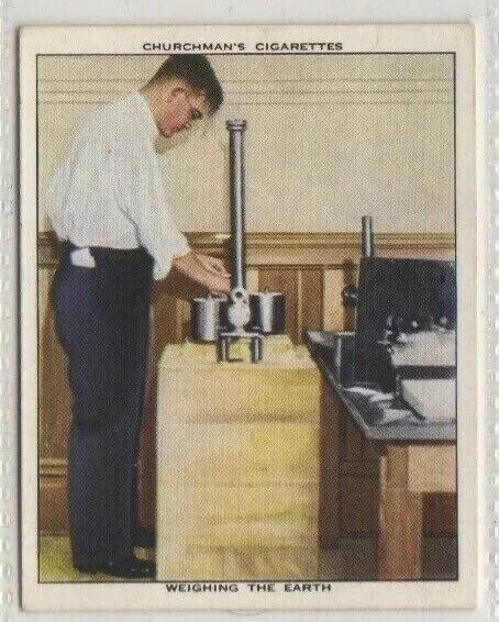 #46 Science. Equipment weighing the Earth in 1938