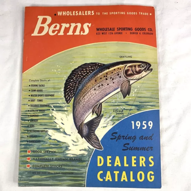 Berns Dealers Catalog Wholesale Sporting Goods Co 1959 Spring And Summer