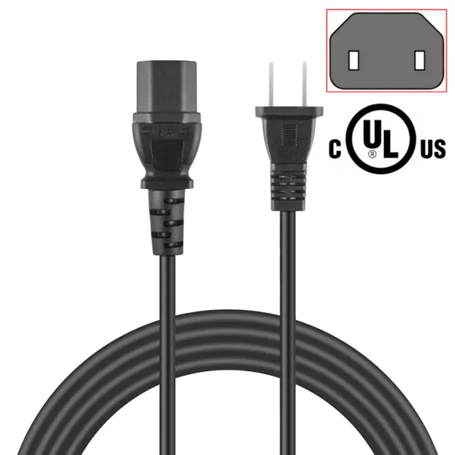 UL 2-Prong AC Power Cord Cable for Nord Electro 4 4D 4HP 4 SW71 4SW73 Keyboard
